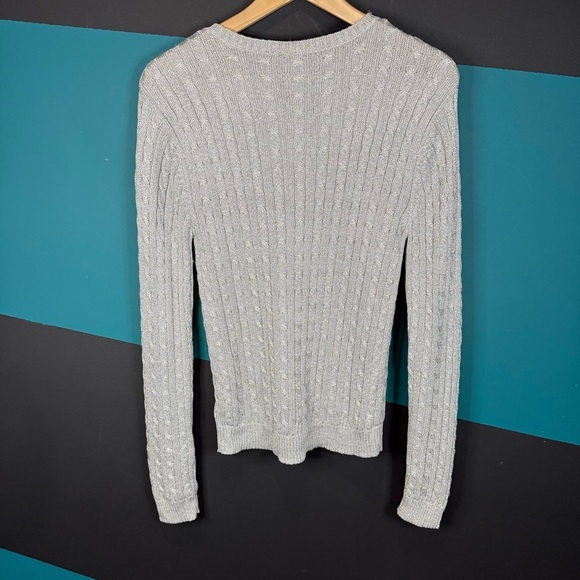 Ralph Lauren Metallic Knit Sweater Silk size Large - Picture 5 of 16